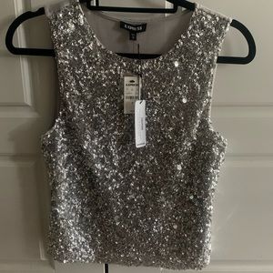 NWT Express Sequins Top